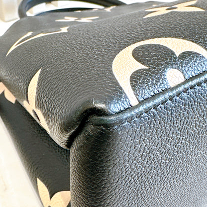 LV Petit Palais Bicolour in Black/Creme