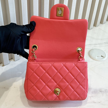 Chanel Mini Square with Pearl Crush in Pink