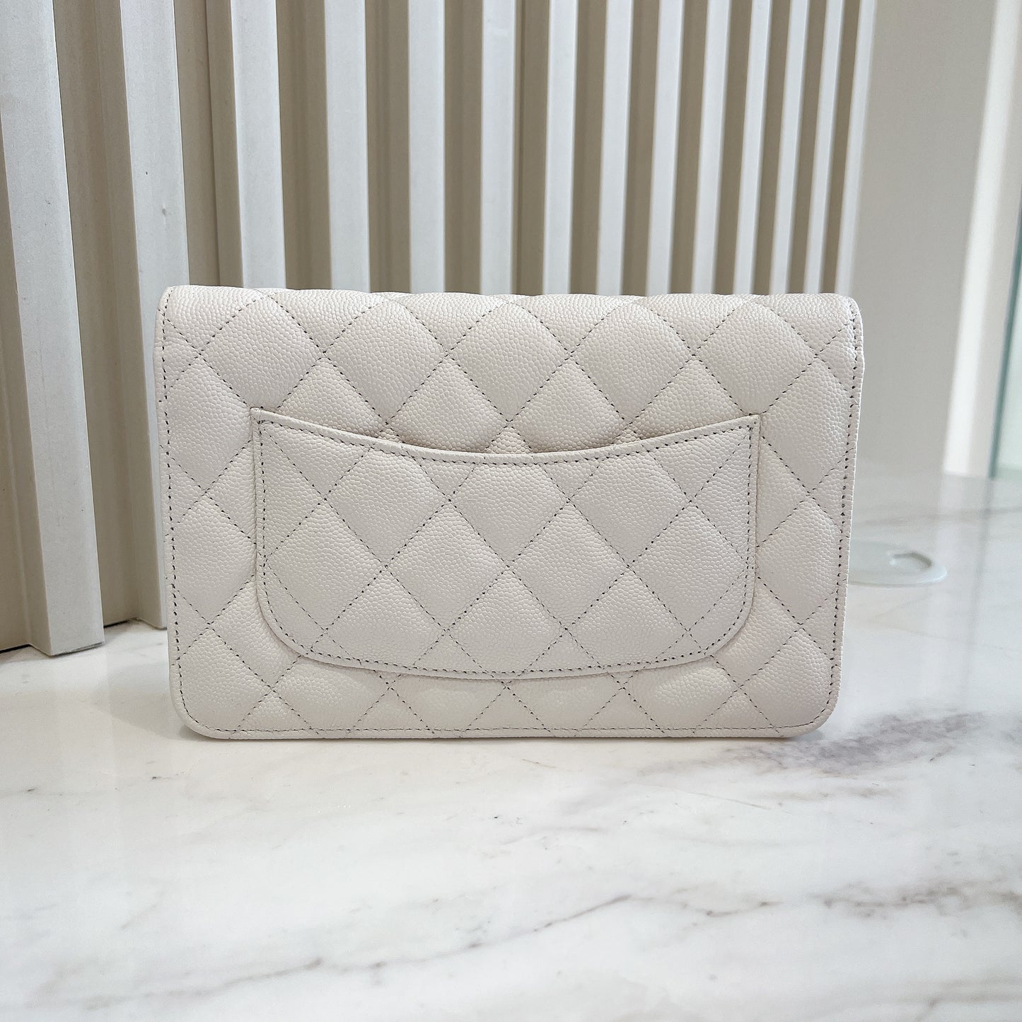 Chanel WOC in White LGHW