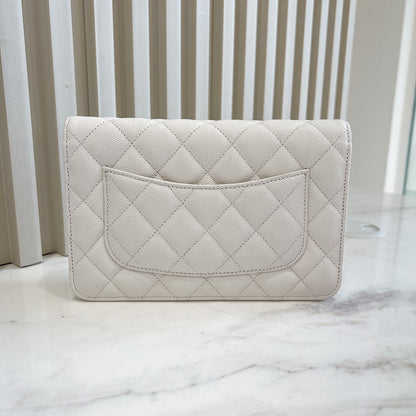 Chanel WOC in White LGHW