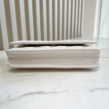 Chanel WOC in White LGHW