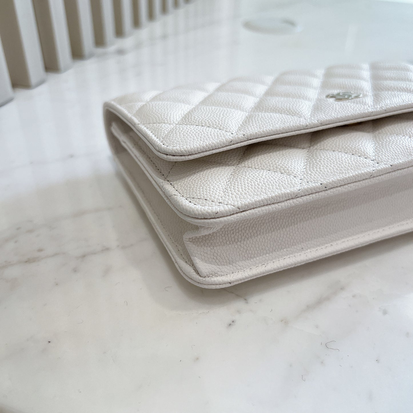 Chanel WOC in White LGHW
