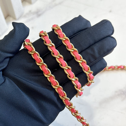 Chanel Mini Square with Pearl Crush in Pink