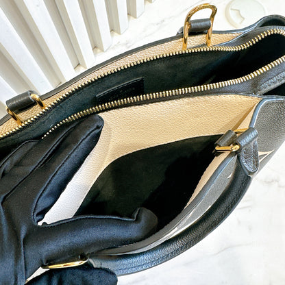 LV Petit Palais Bicolour in Black/Creme