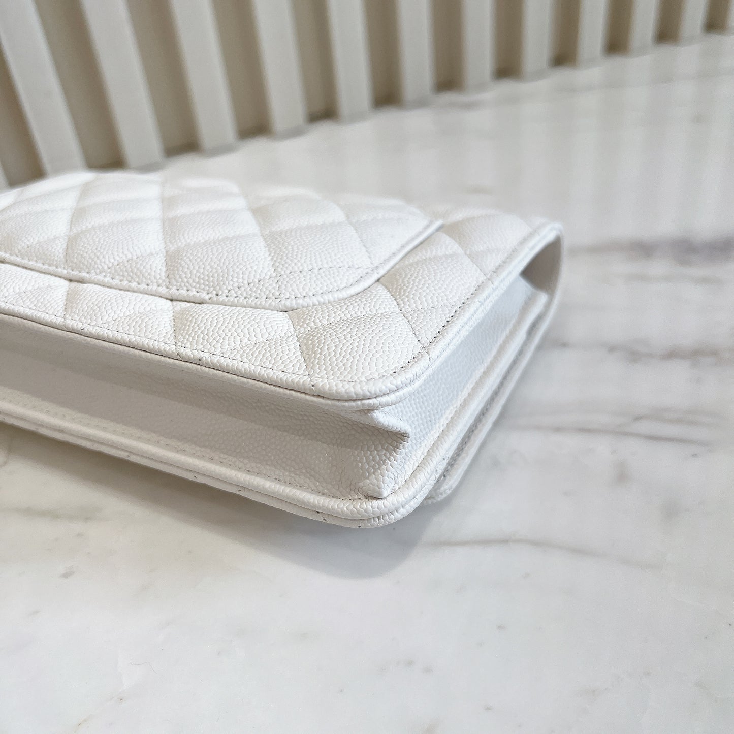 Chanel WOC in White LGHW