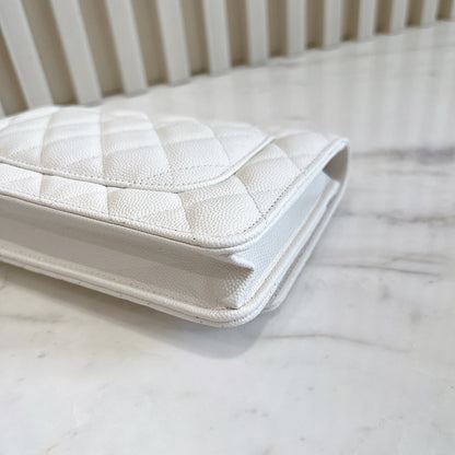 Chanel WOC in White LGHW