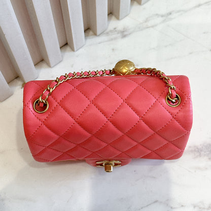 Chanel Mini Square with Pearl Crush in Pink