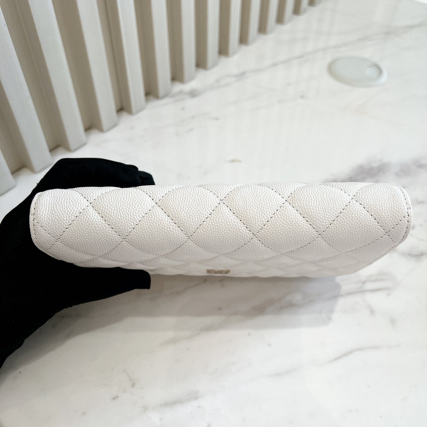 Chanel WOC in White LGHW