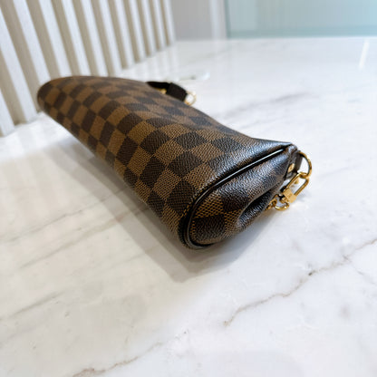 LV Damier Ebene Eva Clutch