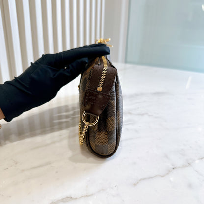 LV Damier Ebene Eva Clutch