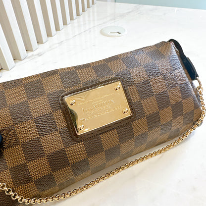 LV Damier Ebene Eva Clutch
