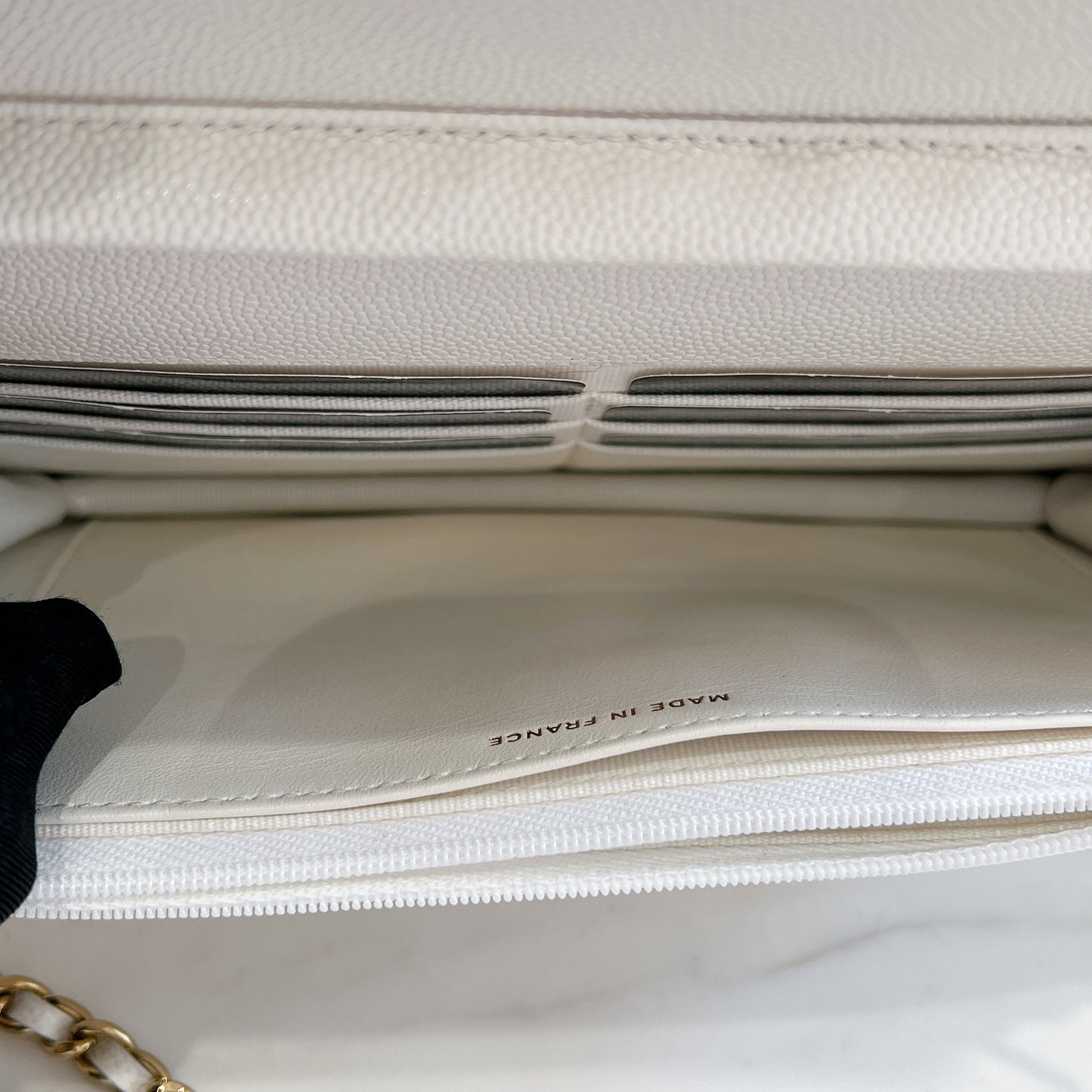 Chanel WOC in White LGHW