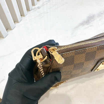 LV Damier Ebene Eva Clutch