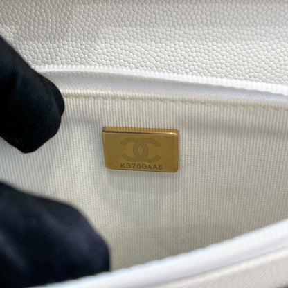 Chanel WOC in White LGHW