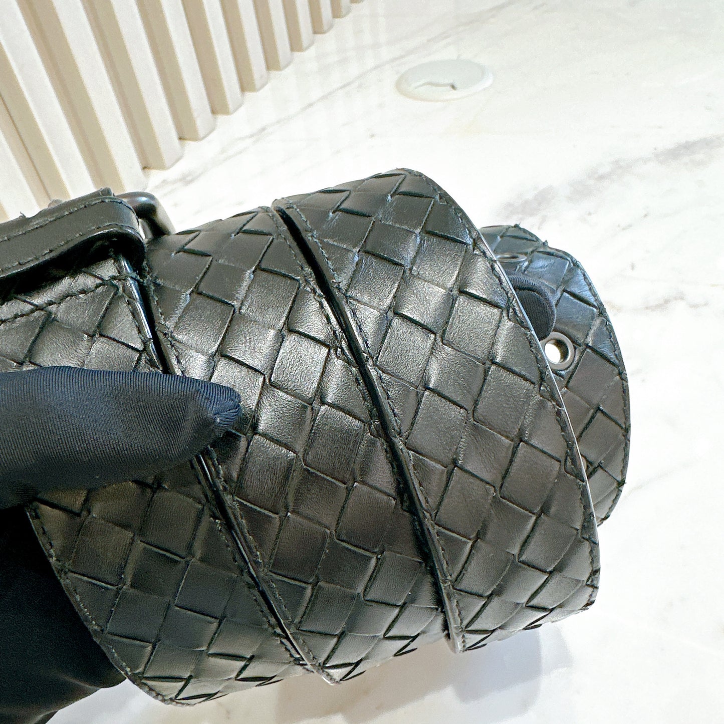 Bottega Veneta Intrecciato Leather Belt