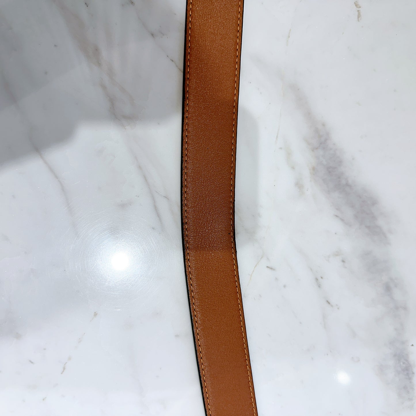 Loewe Brown Calfskin Reversible Anagram Belt