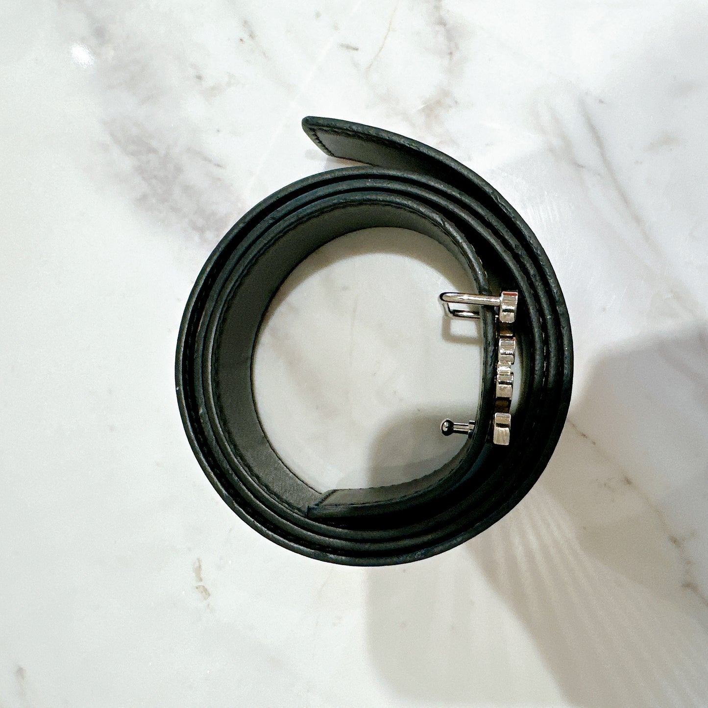 Loewe Brown Calfskin Reversible Anagram Belt