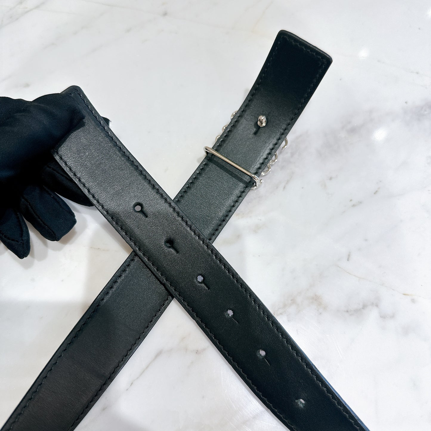 Loewe Brown Calfskin Reversible Anagram Belt