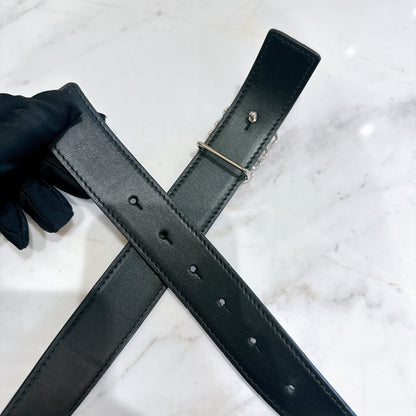Loewe Brown Calfskin Reversible Anagram Belt