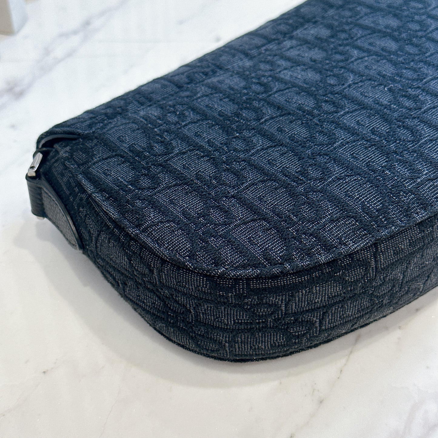Dior Saddle Messenger Bag in Black Dior Oblique Jacquard