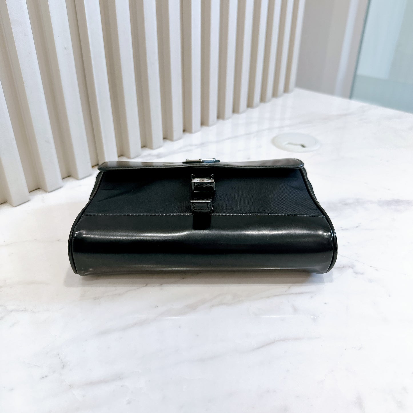 Prada Nylon and Leather Small Crossbody Bag