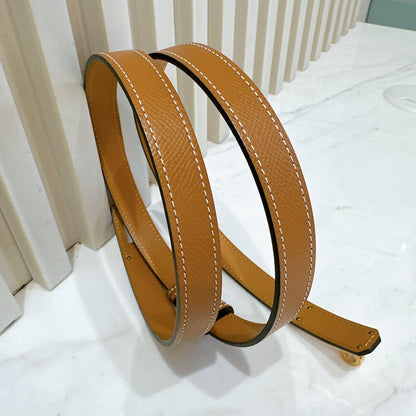 Hermes Kelly Epsom Belt in Gold GHW