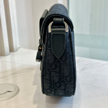 Dior Saddle Messenger Bag in Black Dior Oblique Jacquard