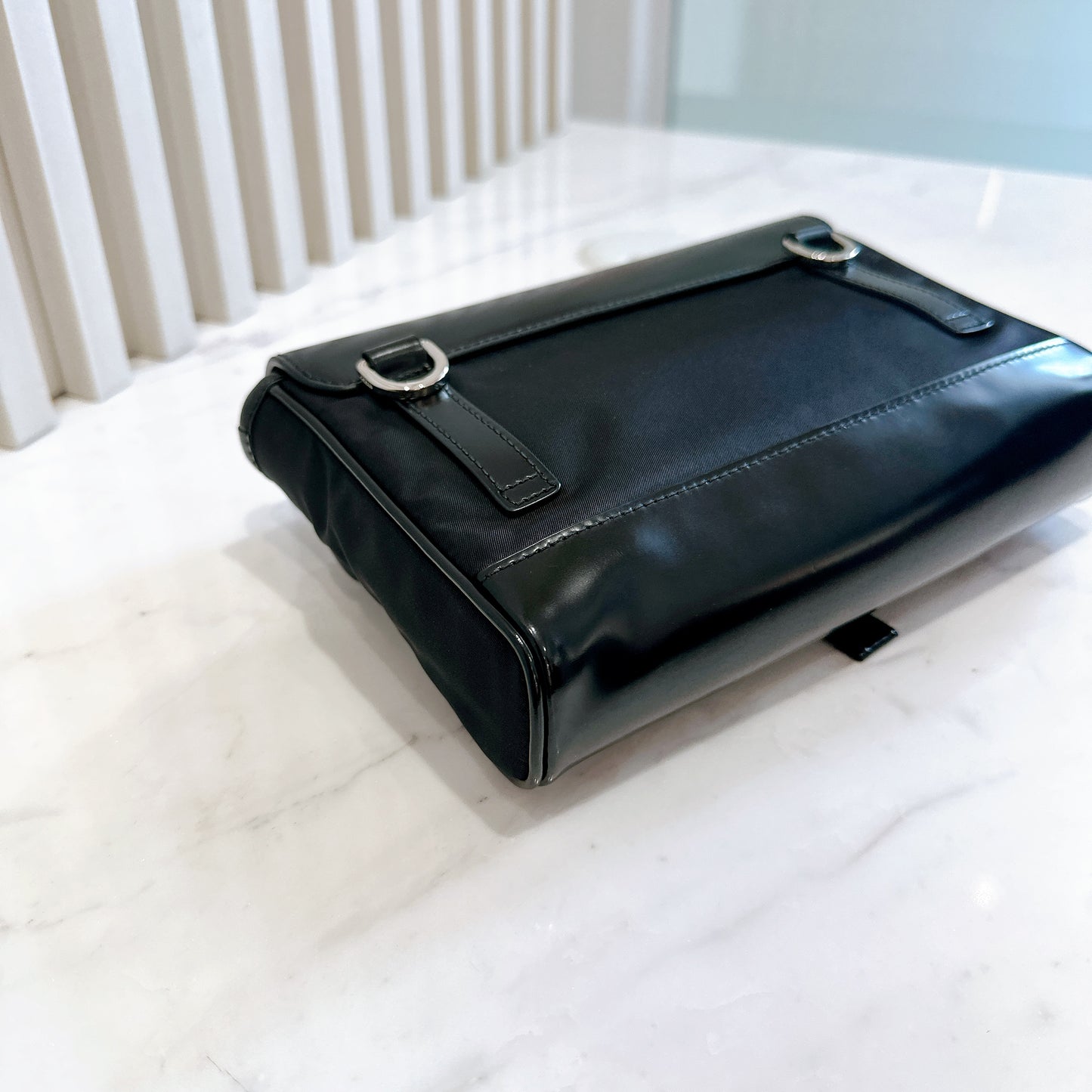 Prada Nylon and Leather Small Crossbody Bag