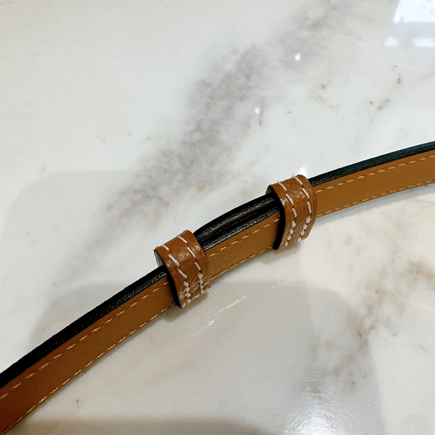 Hermes Kelly Epsom Belt in Gold GHW