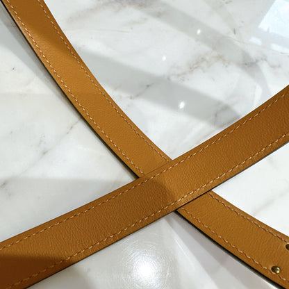 Hermes Kelly Epsom Belt in Gold GHW