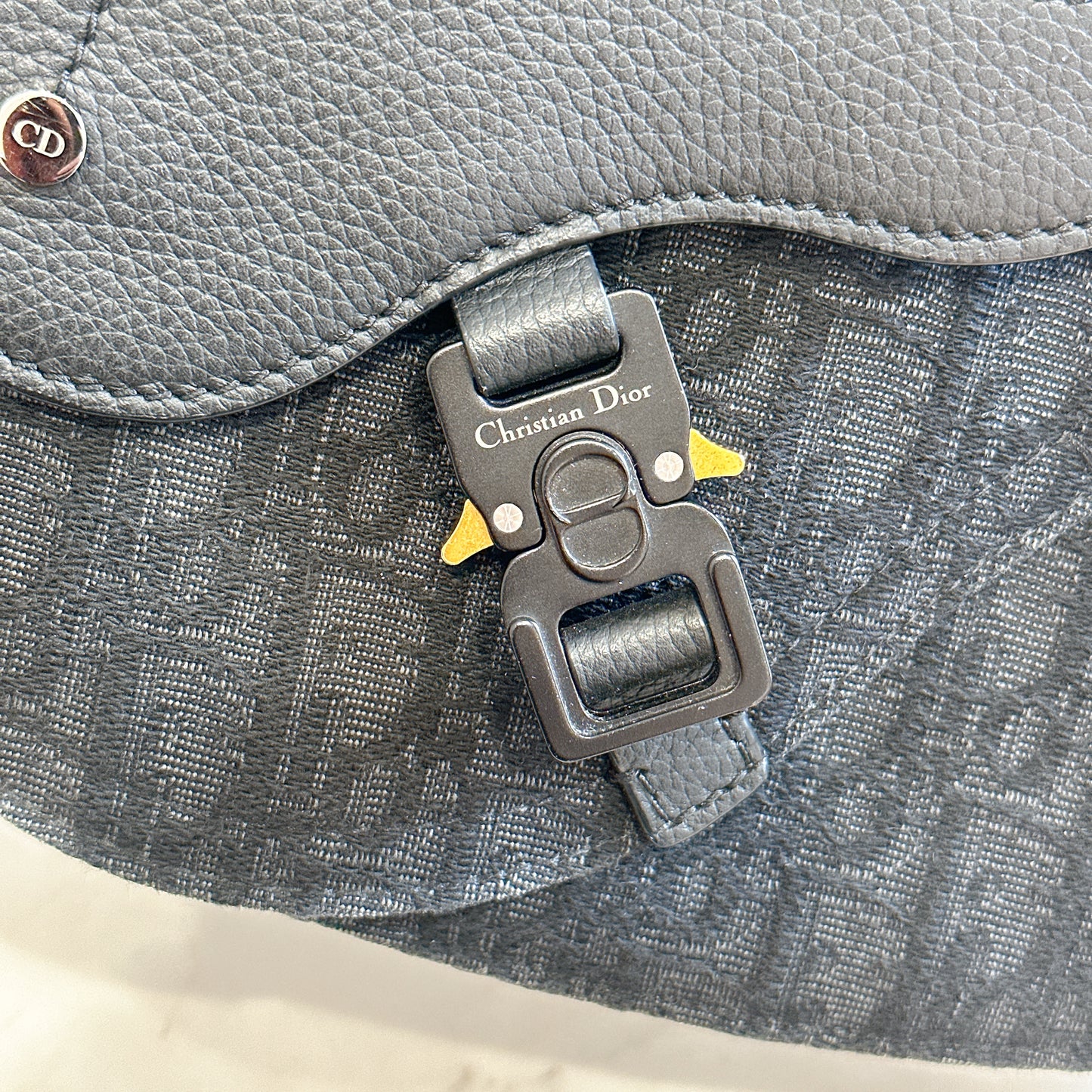 Dior Saddle Messenger Bag in Black Dior Oblique Jacquard