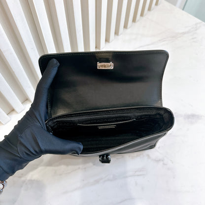 Prada Nylon and Leather Small Crossbody Bag