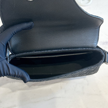 Dior Saddle Messenger Bag in Black Dior Oblique Jacquard