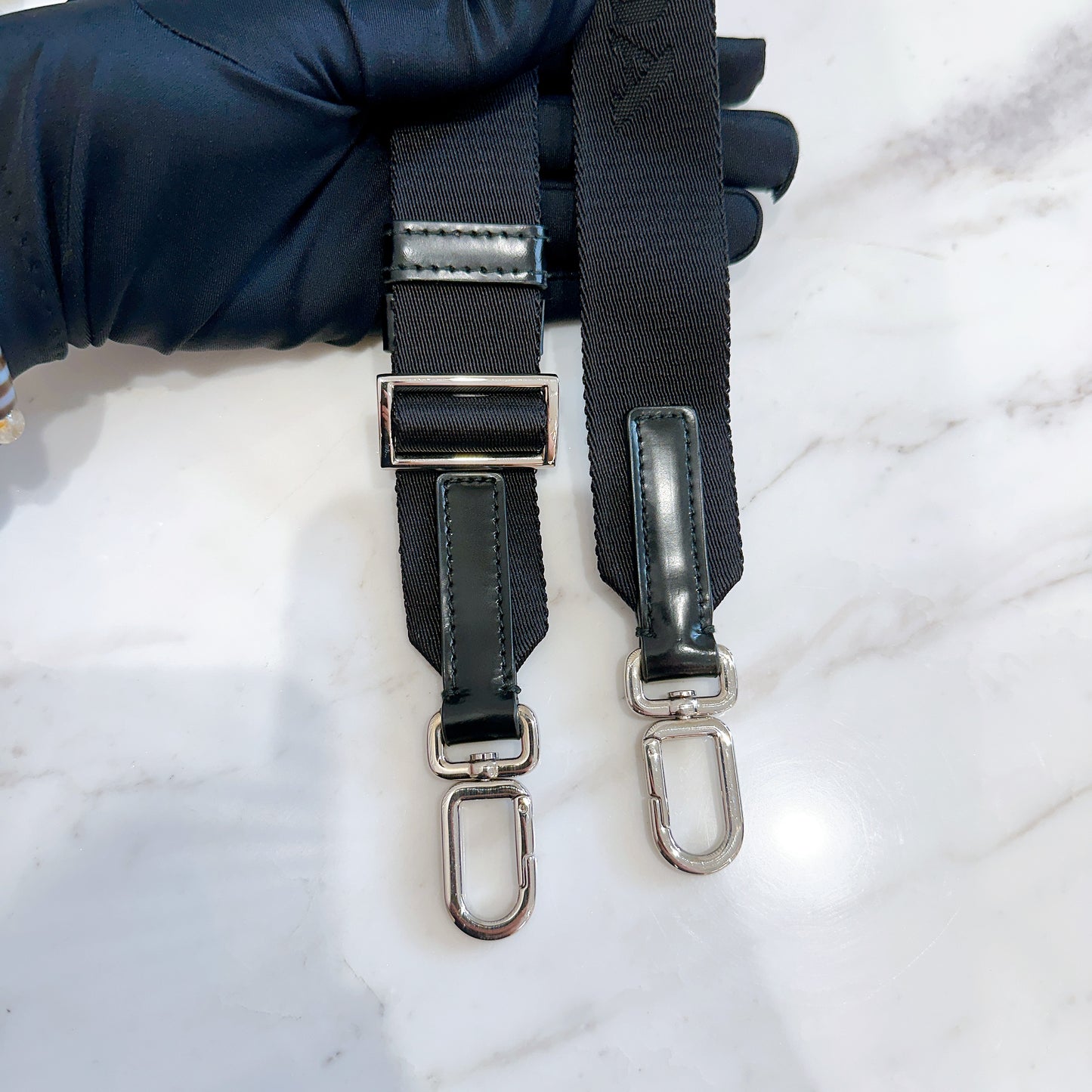 Prada Nylon and Leather Small Crossbody Bag