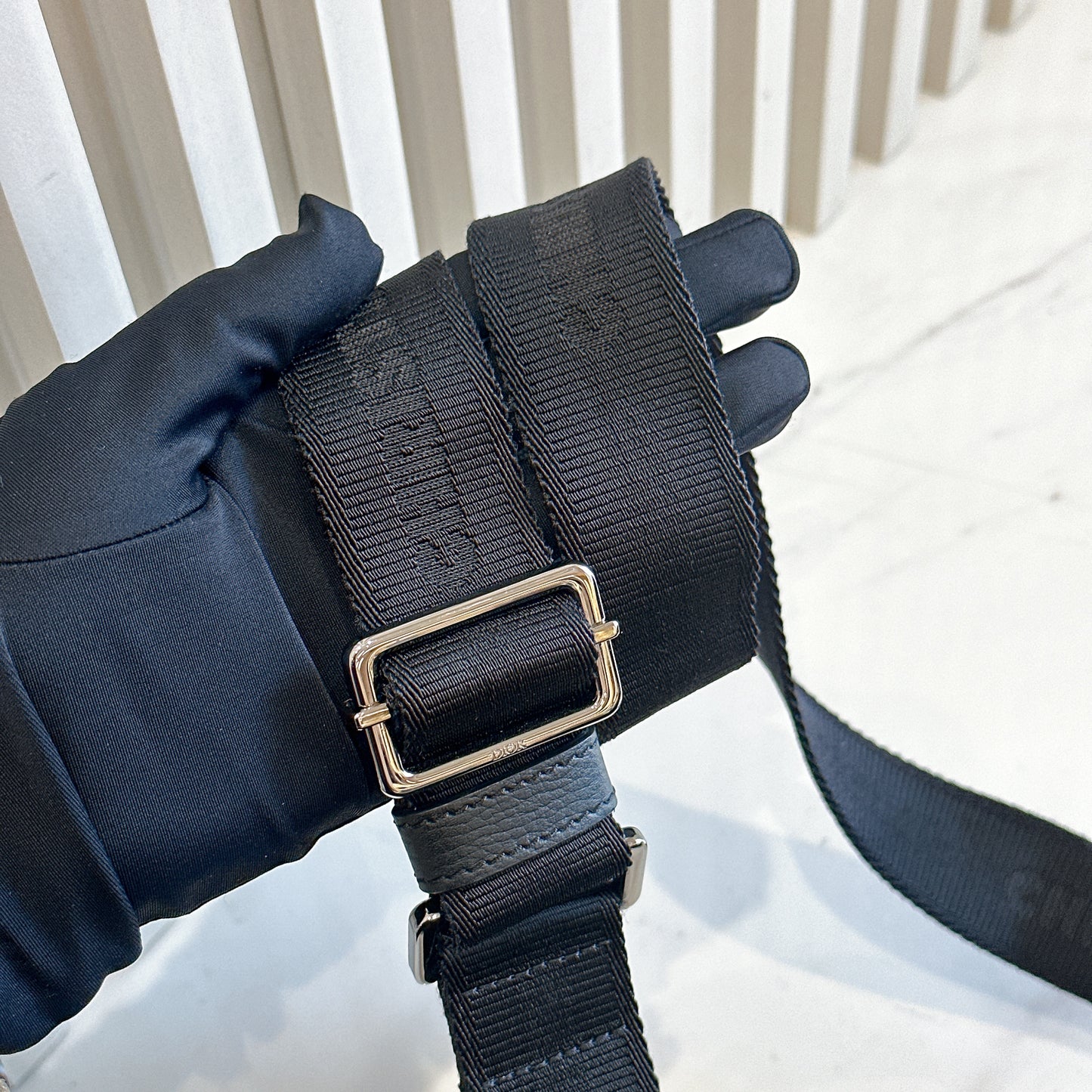 Dior Saddle Messenger Bag in Black Dior Oblique Jacquard