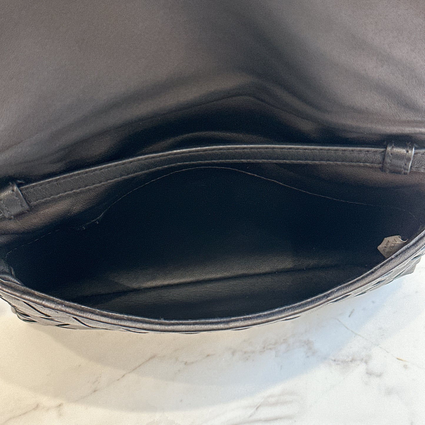 Bottega Veneta Black Intrecciato Leather Wallet on Chain