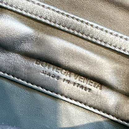 Bottega Veneta Black Intrecciato Leather Wallet on Chain