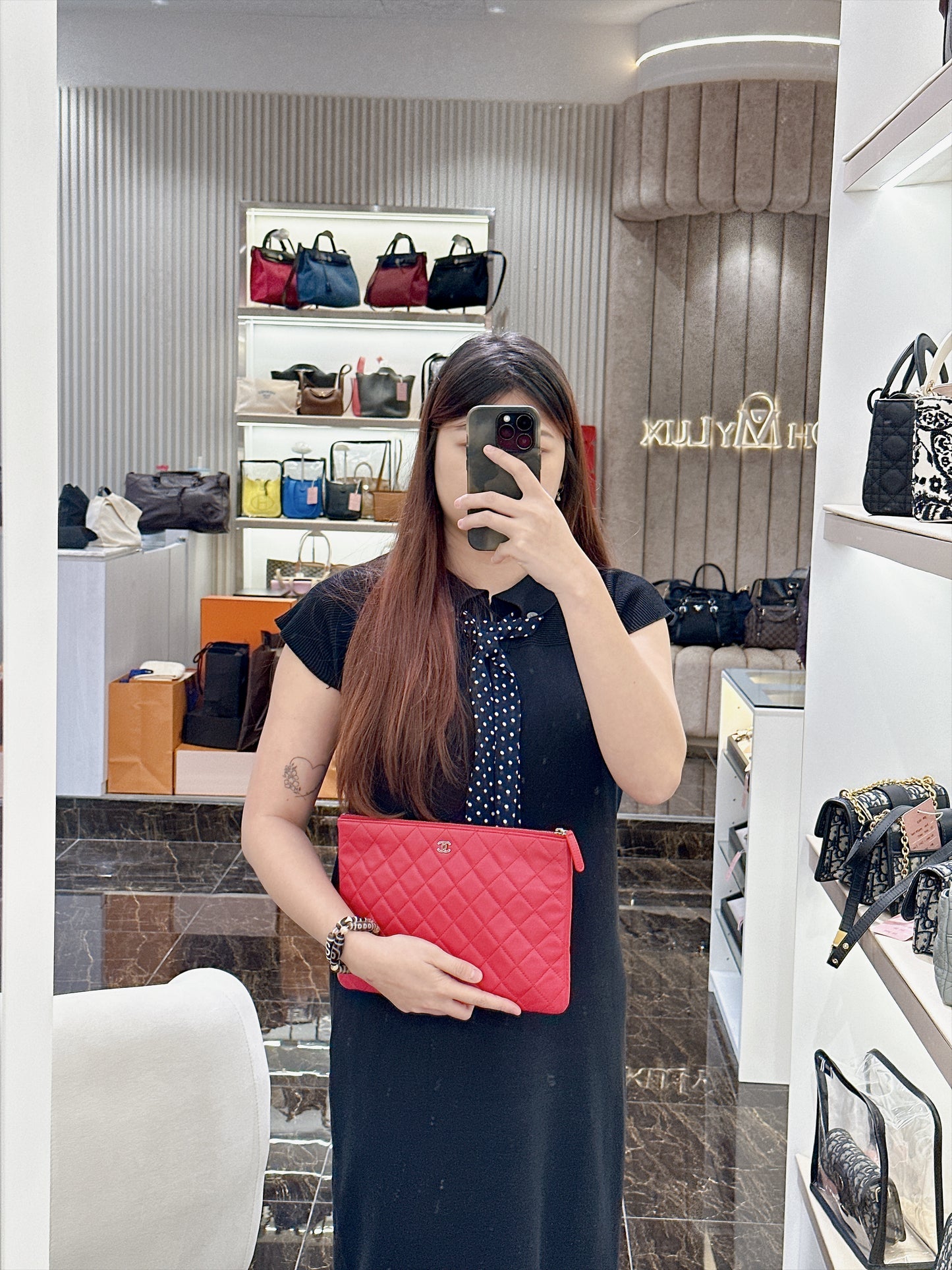 Chanel O Case Red Medium