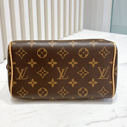 LV Monogram Speedy 20 in Black Strap