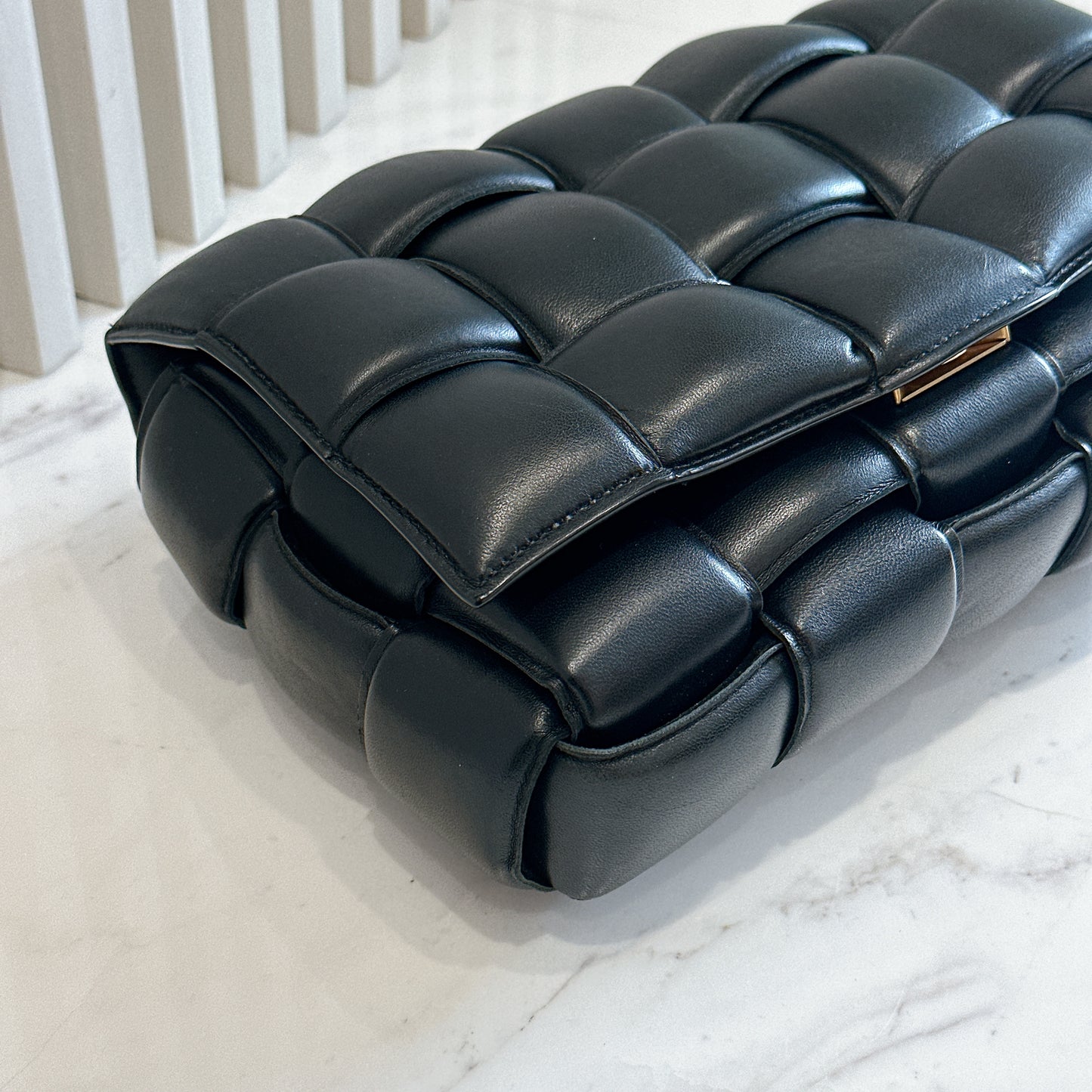 Bottega Veneta Padded Caseette in Black