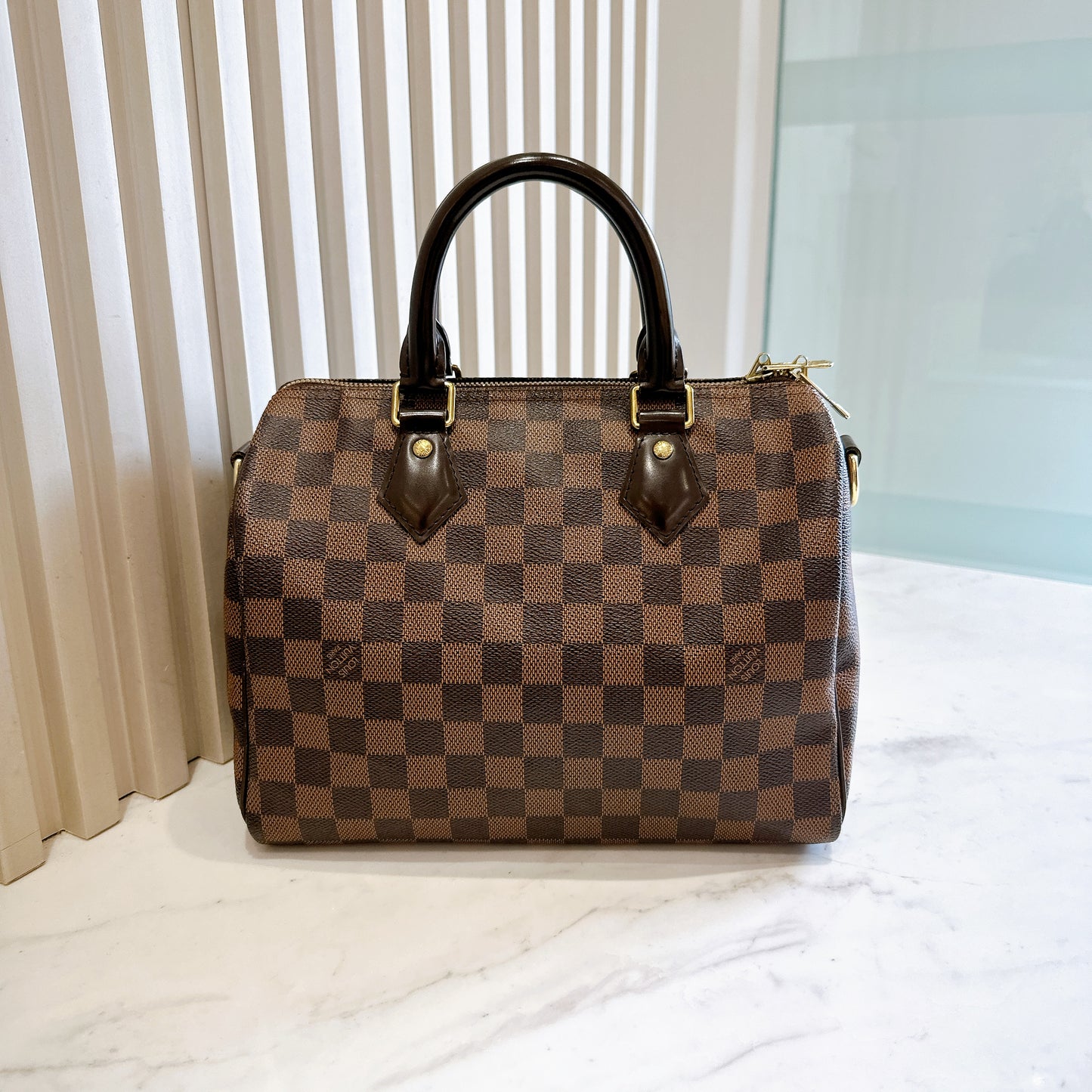 LV Damier Ebene Speedy Bandouliere 25