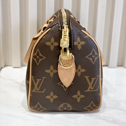 LV Monogram Speedy 20 in Black Strap