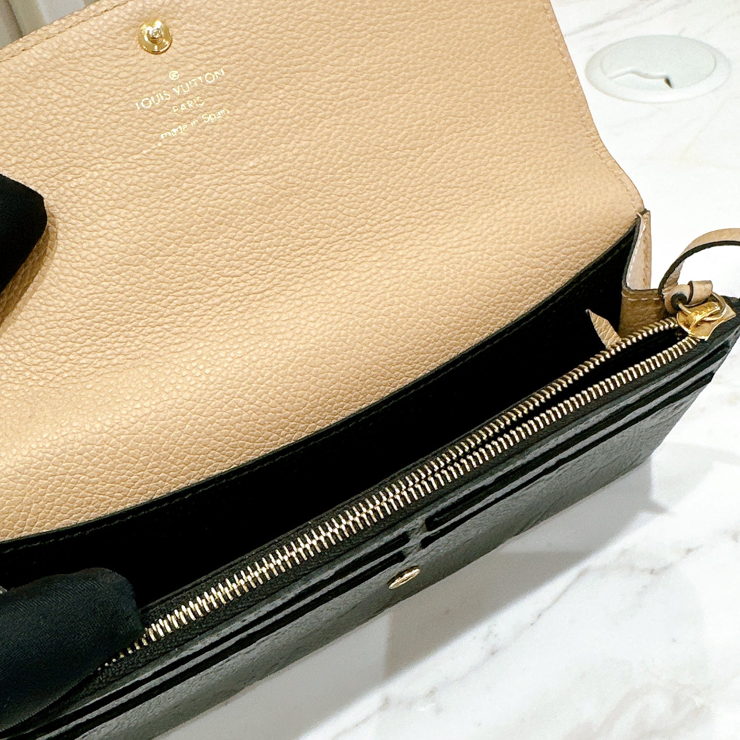 LV Emilie Monogram Empriente Leather Wallet