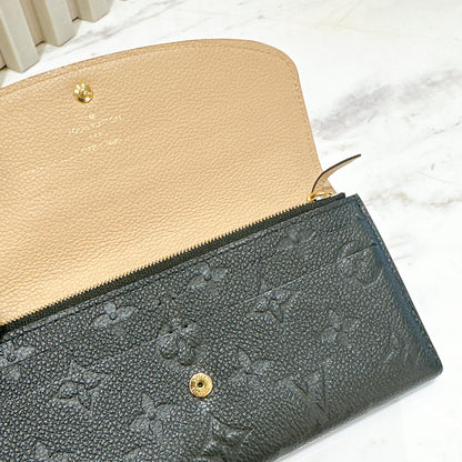 LV Emilie Monogram Empriente Leather Wallet