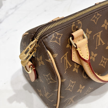 LV Monogram Speedy 20 in Black Strap