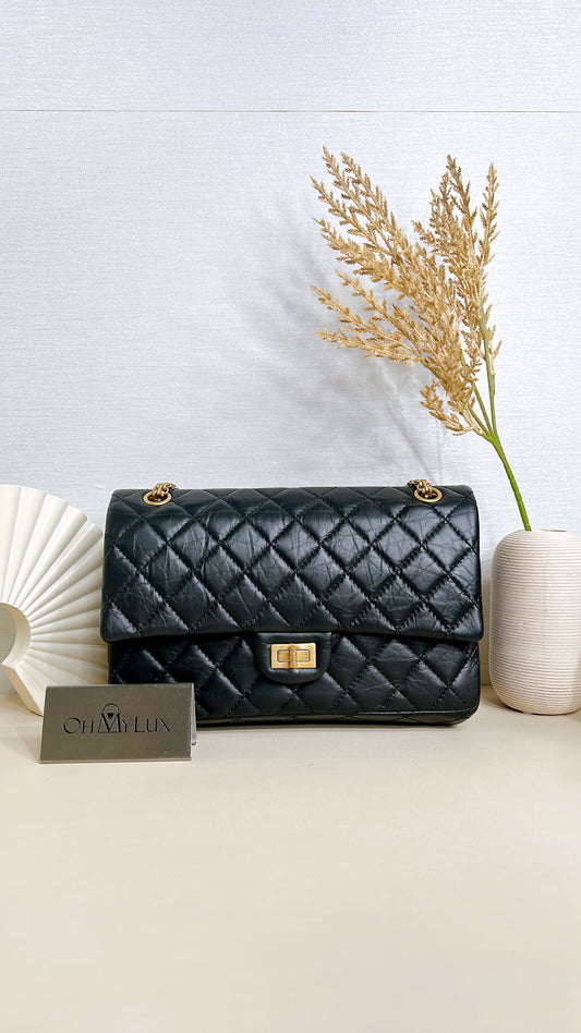 Chanel 2.55 Medium in Black