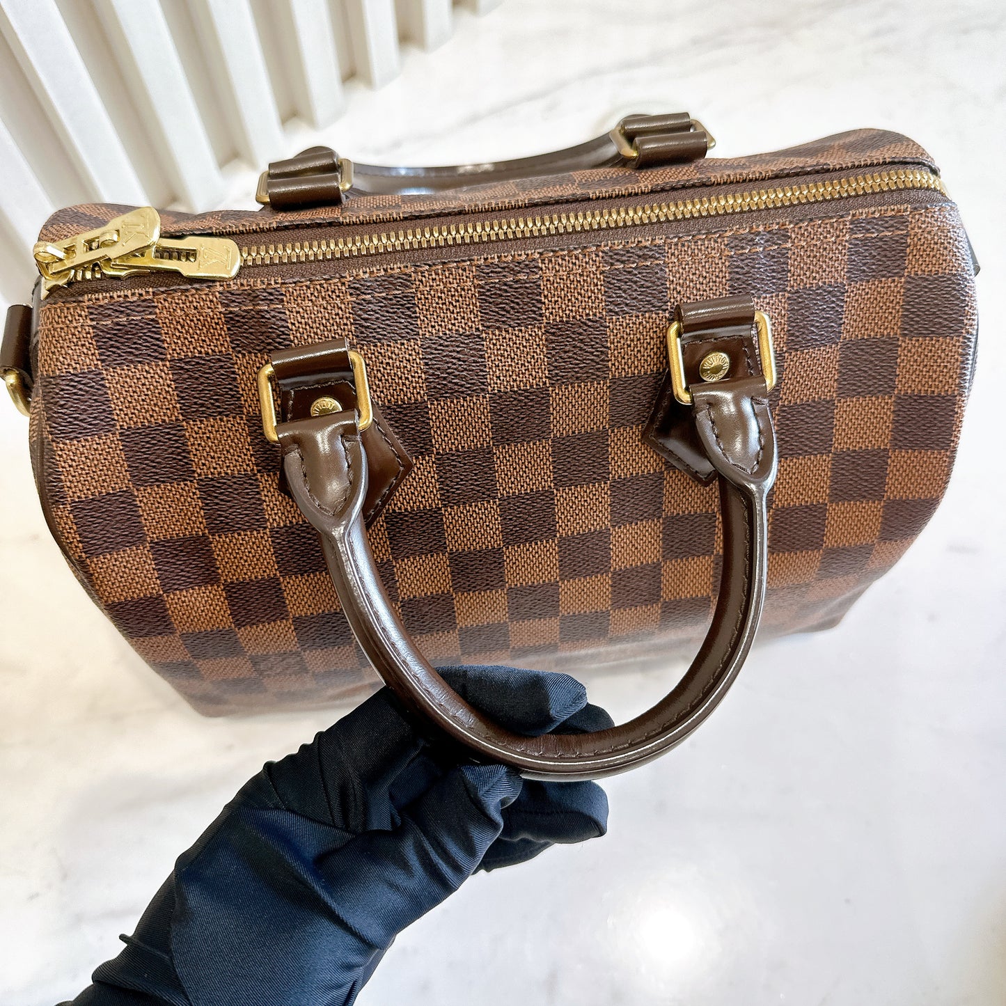 LV Damier Ebene Speedy Bandouliere 25