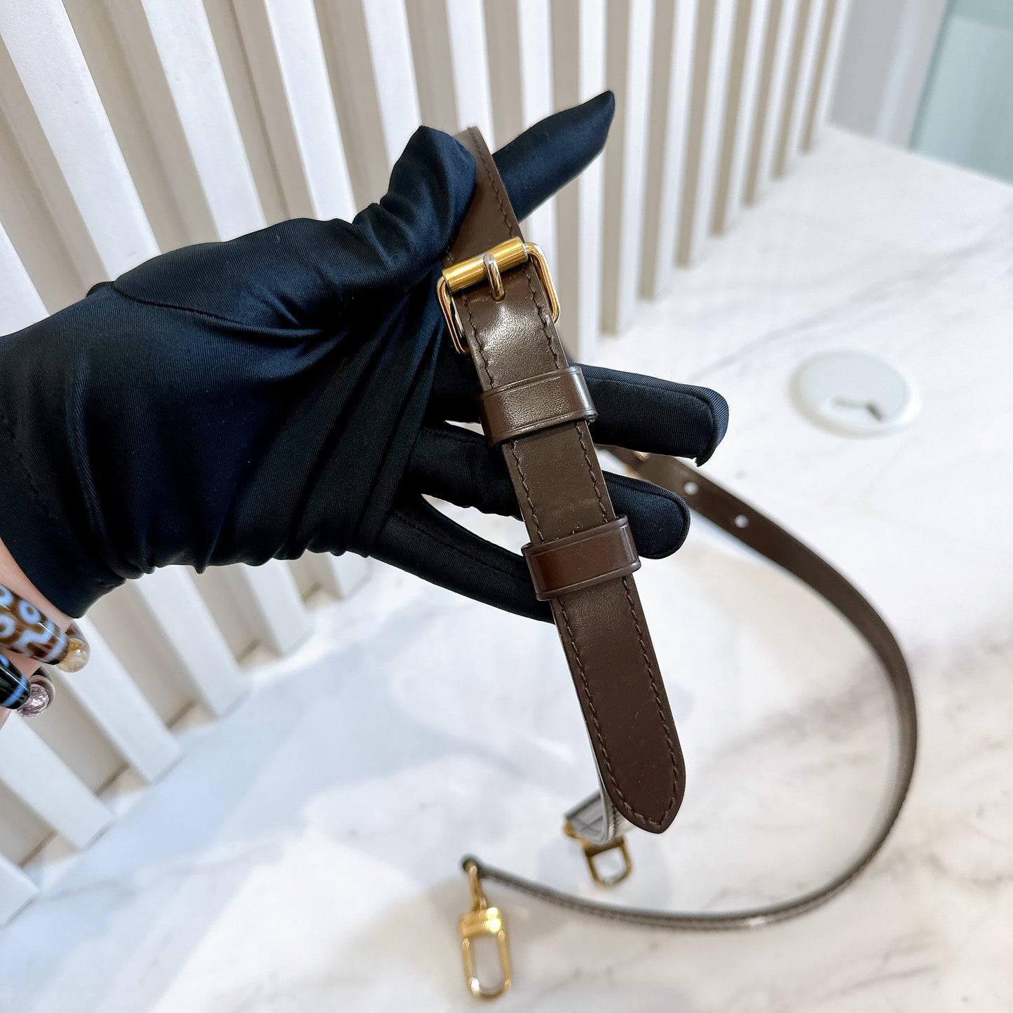 LV Damier Ebene Speedy Bandouliere 25