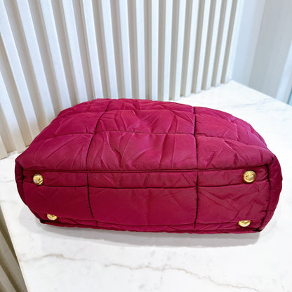 Prada Quilted Tote Bag in Purple