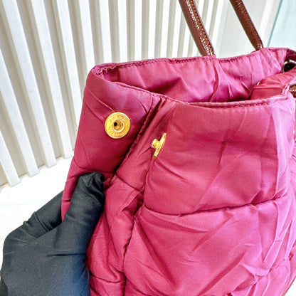 Prada Quilted Tote Bag in Purple